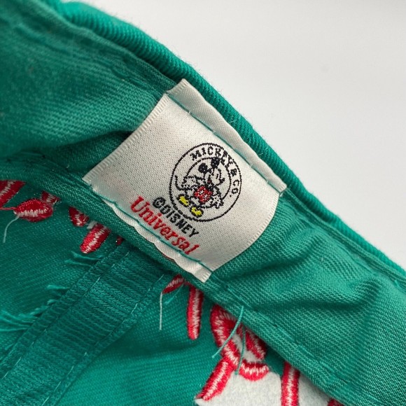 Vintage Disney Universal Mickey & Co Teal Brown Snapback Hat Cap Mickey Mouse - Picture 7 of 8